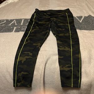PINK Victoria's Secret Camouflage Leggings with Neon Accents